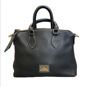 DOONEY & BOURKE [BLACK LEATHER TOTE]